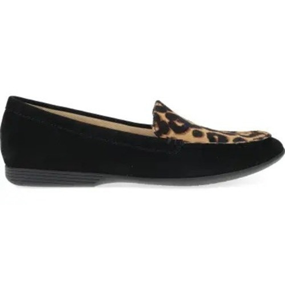 Comfortview Womens Joanna Leopard Print Faux Suede Loafers Work Casual 10.5W - Picture 2 of 8